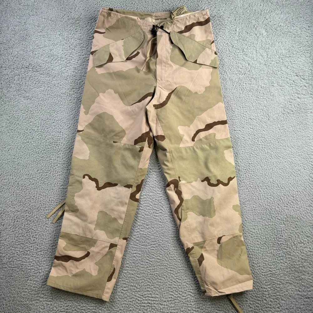 Military Pants Mens Small Trousers ECWCS Camo Goretex Rain Wet Weather